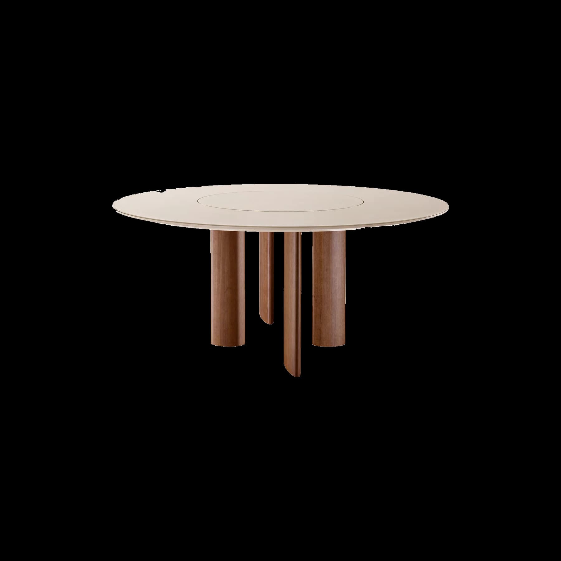 Mesa de jantar Pilares Plus 03 redondo giratório